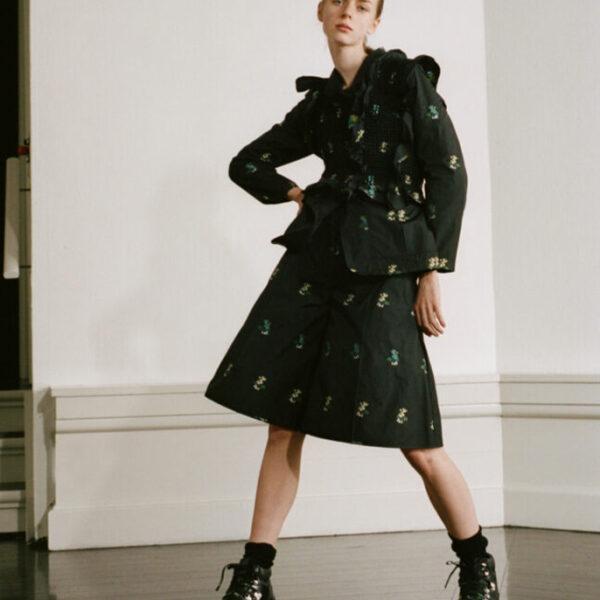 Cecilie Bahnsen Quilted Jacket & Skirt