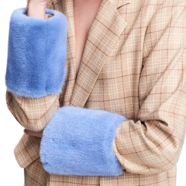 Saks Potts Coat Fur Cuffs