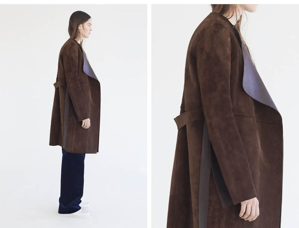 AF Suede long coat