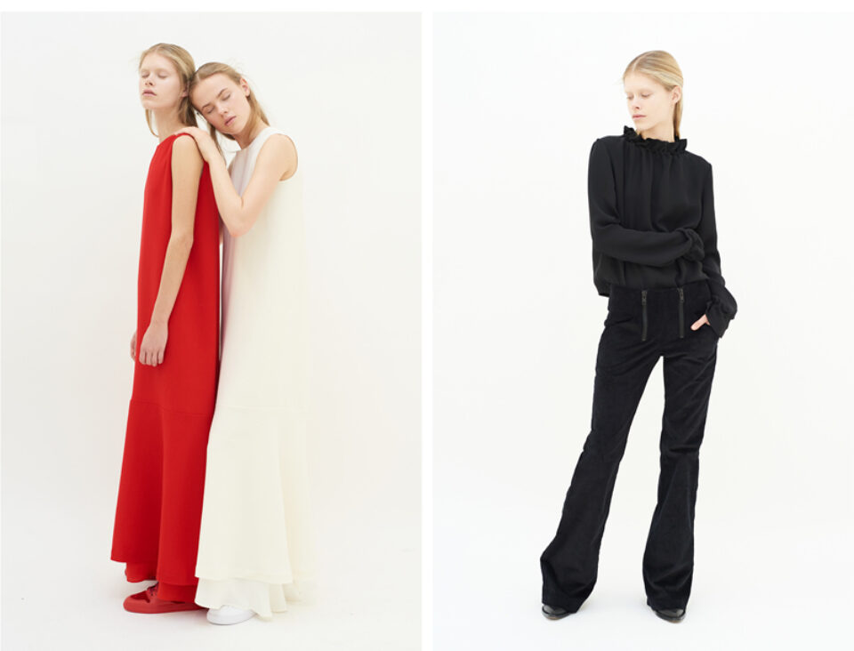 AF Sleeveless dress & Flared Corduroy Pants