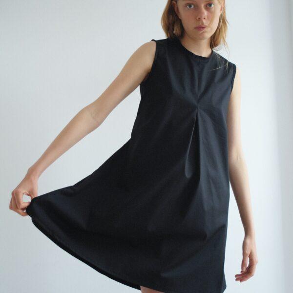 SALBERG SOLBERG Sofie dress black cotton front